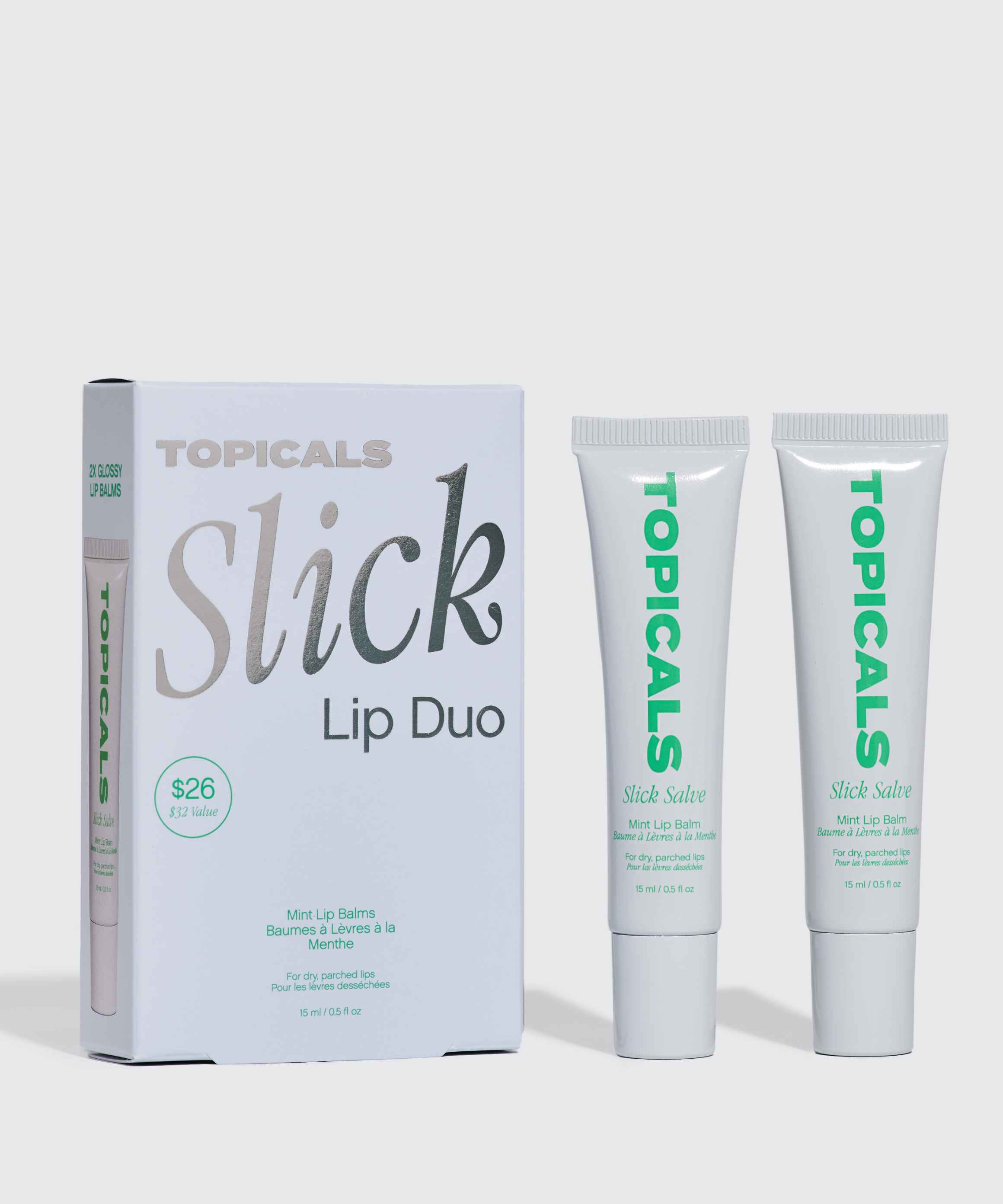 Moisturizing Lip Balms Slick Lip Duo Topicals 9938